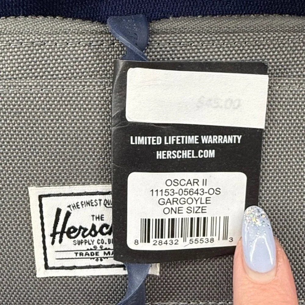 Herschel Supply Co. Oscar ll Gray RFID Coin & 5 Slot‎ Card Wallet NWT Travel